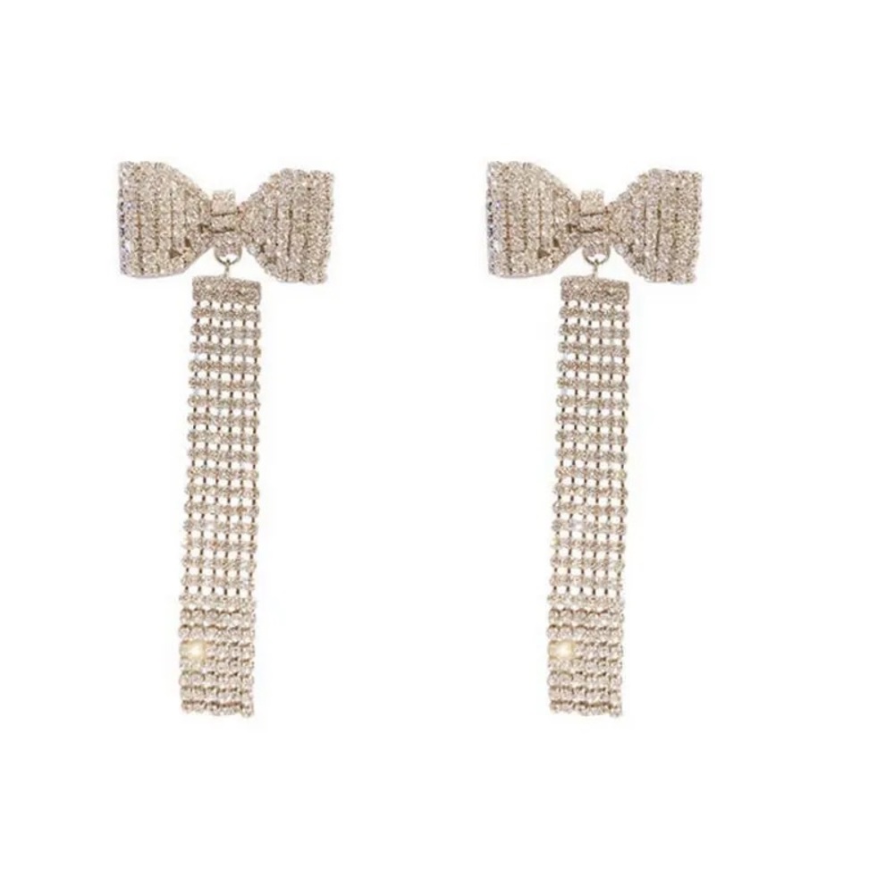 Bow knot earrings fashion jewelry luxury accessories - Picture 5 of 6